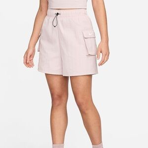 Nike Sportswear Essentials Purple Loose Fit High Rise Wooven Shorts Sz  XS NWT